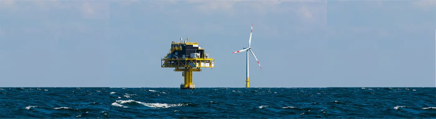 Aerial View of Tender Drilling Oil Rig (Barge Oil Rig) in The Middle of The Ocean at Surise Time
